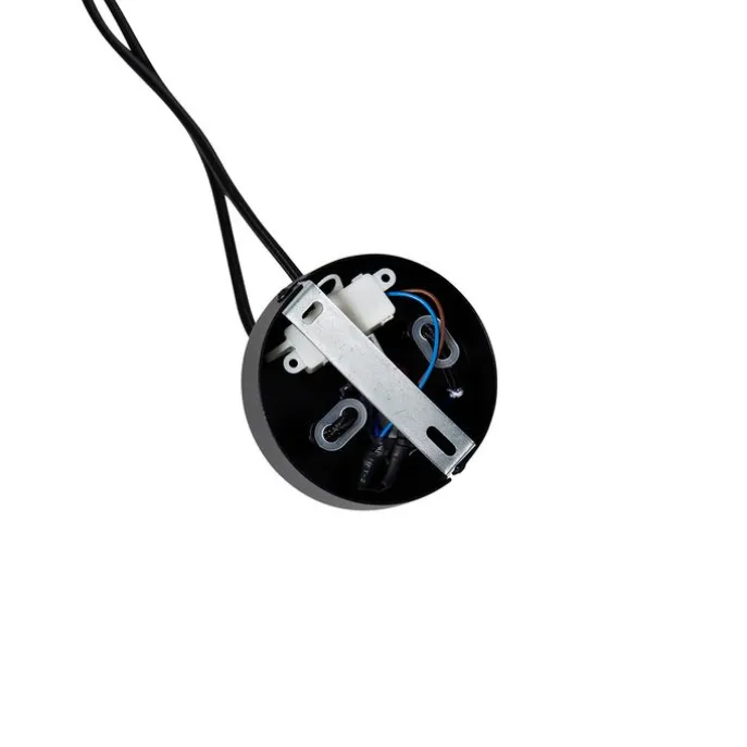 Hanglamp zwart 2-lichts incl. LED spiegel goud dimmable - Cava