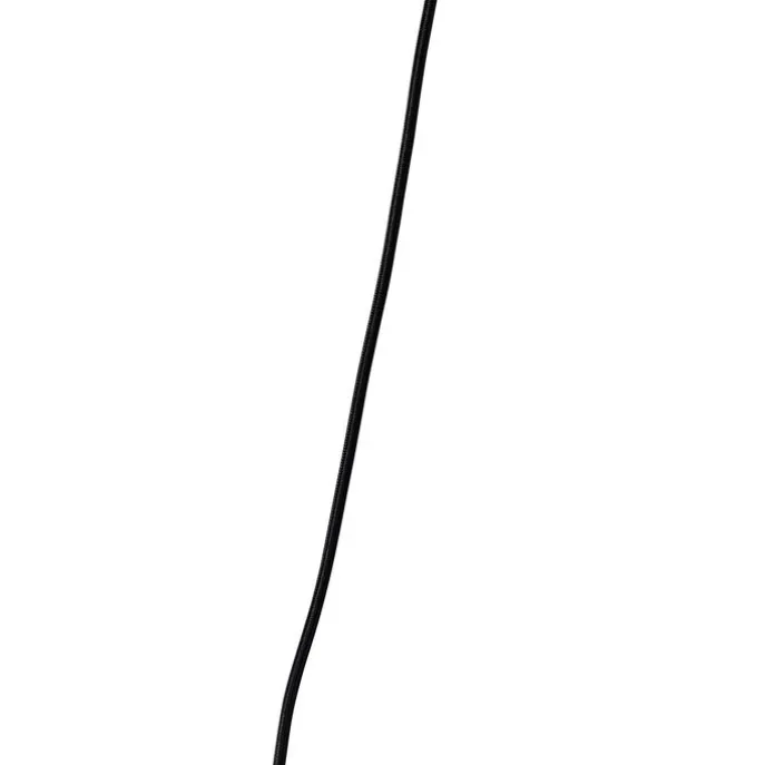 Hanglamp zwart 2-lichts incl. LED spiegel goud dimmable - Cava