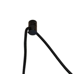 Hanglamp zwart 2-lichts incl. LED spiegel goud dimmable - Cava