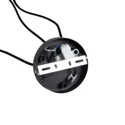 Hanglamp zwart 3-lichts incl. LED goud dimbaar - Cava Luxe