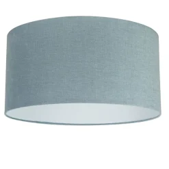 Hanglamp zwart met blauwe kap 50 cm - Combi 1