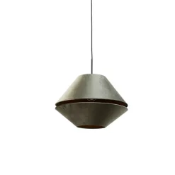 Hanglamp zwart met dubbele velours lampenkap groen met gouden binnenkant - Combi 1