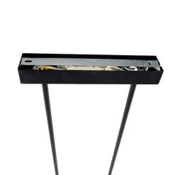 Hanglamp zwart met goud incl. LED dimbaar - Bold