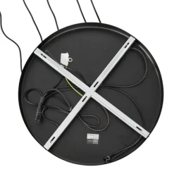 Hanglamp zwart met goud met smoke glas 5-lichts - Zuzanna