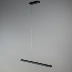 Hanglamp zwart met gouden binnenkant incl. LED - Balo 4