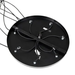 Hanglamp zwart met gouden binnenkant 7-lichts - Crooked Cluster