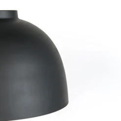 Hanglamp zwart met messing binnenkant 40 cm - Hoodi