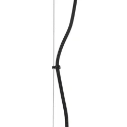 Hanglamp zwart met opaal glas 8-lichts langwerpig - Uvas