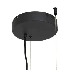 Hanglamp zwart met rek incl. LED 3-staps dimbaar - Cage Rack