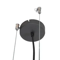 Hanglamp zwart met rek 4-lichts - Cage Rack