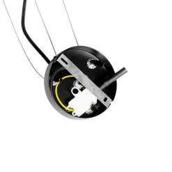 Hanglamp zwart met smoke en helder glas 13-lichts - Bonnie