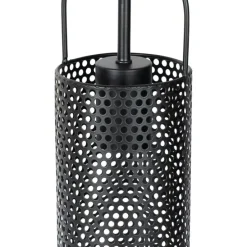 Hanglamp zwart met smoke glas 23 cm langwerpig 3-lichts - Kevin