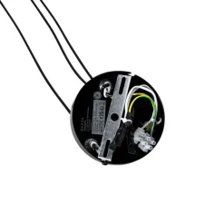 Hanglamp zwart met smoke glas rond 8-lichts - Monaco