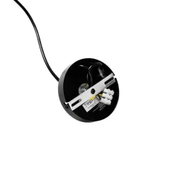 Hanglamp zwart met smoke glas langwerpig 8-lichts - Monaco