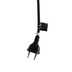 Hanglamp zwart met stekker incl. PS160 goud dimbaar- Cavalux