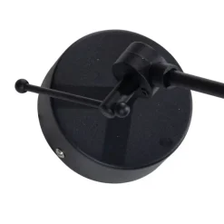 Hanglamp zwart met velours kap taupe 35cm - Blitz