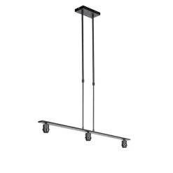 Hanglamp zwart zonder kap - Combi 3 Deluxe