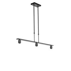 Hanglamp zwart zonder kap - Combi 3 Deluxe