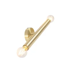 Hotel Chique wandlamp goud 2-lichts -Tubi