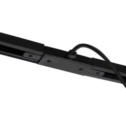 I voeding met ronde montageplaat voor 1-fase rail zwart - Iconic