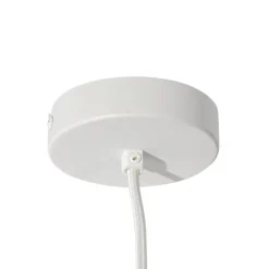 I voeding met ronde montageplaat voor 1-fase rail wit - Iconic