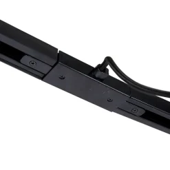 I voeding met vierkante montageplaat voor 1-fase rail zwart - Iconic