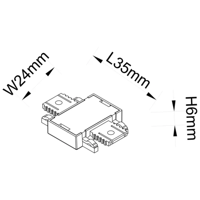 I-Koppelstuk rail zwart 1-fase - Magnetic