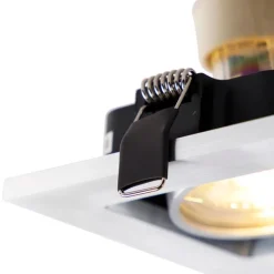 Inbouwspot aluminium rechthoekig 2-lichts - Qure