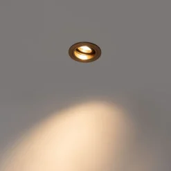 Inbouwspot donkerbrons rond draai en kantelbaar - Chuck