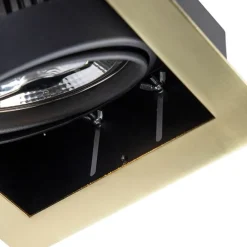 Inbouwspot messing verstelbaar 2-lichts - Oneon