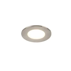 Inbouwspot rond staal incl. LED IP65 - Simply
