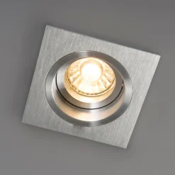 Inbouwspot vierkant aluminium draai- en kantelbaar - Chuck
