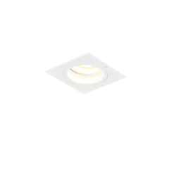 Inbouwspot vierkant wit draai- en kantelbaar - Chuck