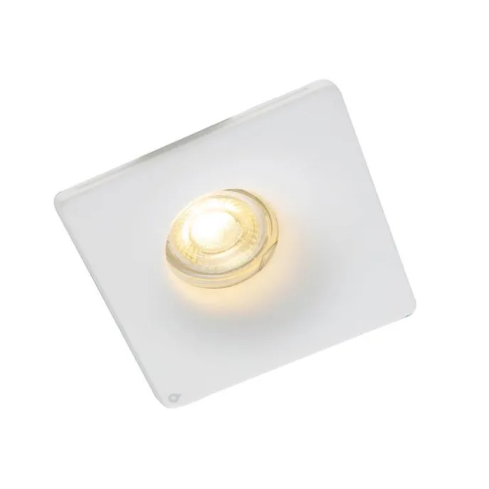 Inbouwspot wit 12 cm rond - Gypsy Stucco