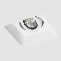 Inbouwspot wit 15 cm vierkant kantelbaar - Gypsy Stucco