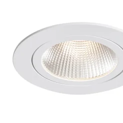 Inbouwspot wit 9,5cm incl. LED 1300 lm dimbaar IP23 - Gaius