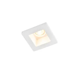 Inbouwspot wit 12cm vierkant - Gypsy Stucco