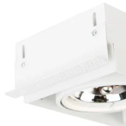 Inbouwspot wit draai- en kantelbaar AR111 Trimless 2-lichts - Oneon