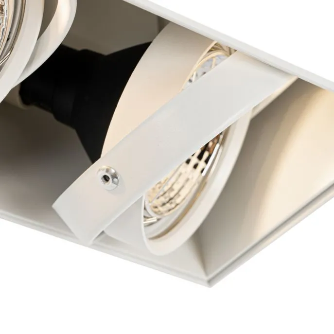 Inbouwspot wit GU10 AR70 trimless 2-lichts - Oneon