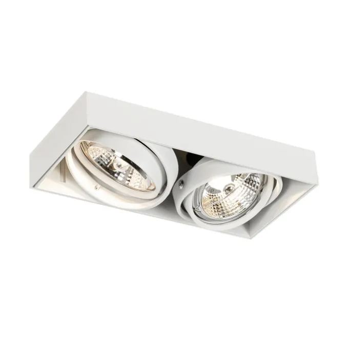 Inbouwspot wit GU10 AR70 trimless 2-lichts - Oneon