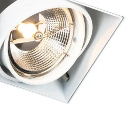 Inbouwspot wit GU10 AR111 trimless 2-lichts - Oneon