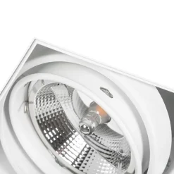 Inbouwspot wit GU10 AR111 trimless 2-lichts - Oneon