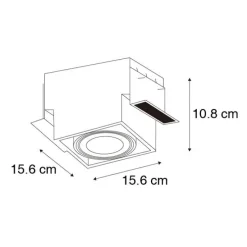 Inbouwspot wit GU10 AR111 trimless verstelbaar - Oneon