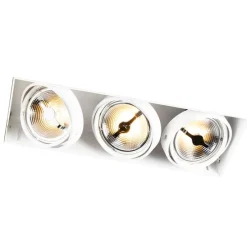 Inbouwspot witAR111 trimless 3-lichts - Oneon