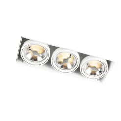 Inbouwspot witAR111 trimless 3-lichts - Oneon