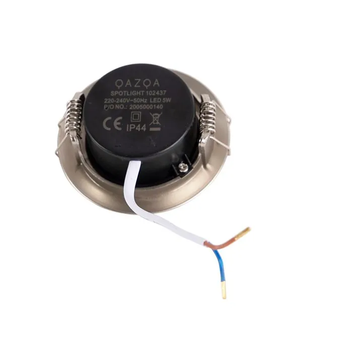 Inbouwspot zilver incl. LED 3-staps dimbaar IP44 - Ulo