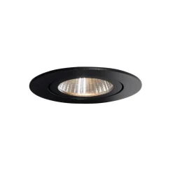 Inbouwspot zwart 6,8cm incl. LED 750 lm dimbaar IP65 - Gaius