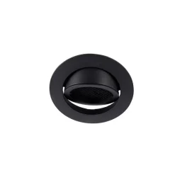 Inbouwspot zwart draai- en kantelbaar - Ude Honey