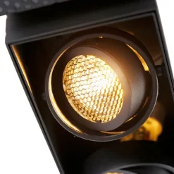 Inbouwspot zwart draai- en kantelbaar Trimless 2-lichts - Oneon Honey