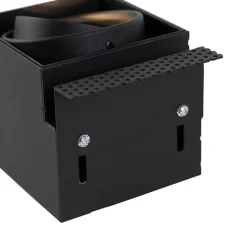 Inbouwspot zwart GU10 AR70 trimless - Oneon